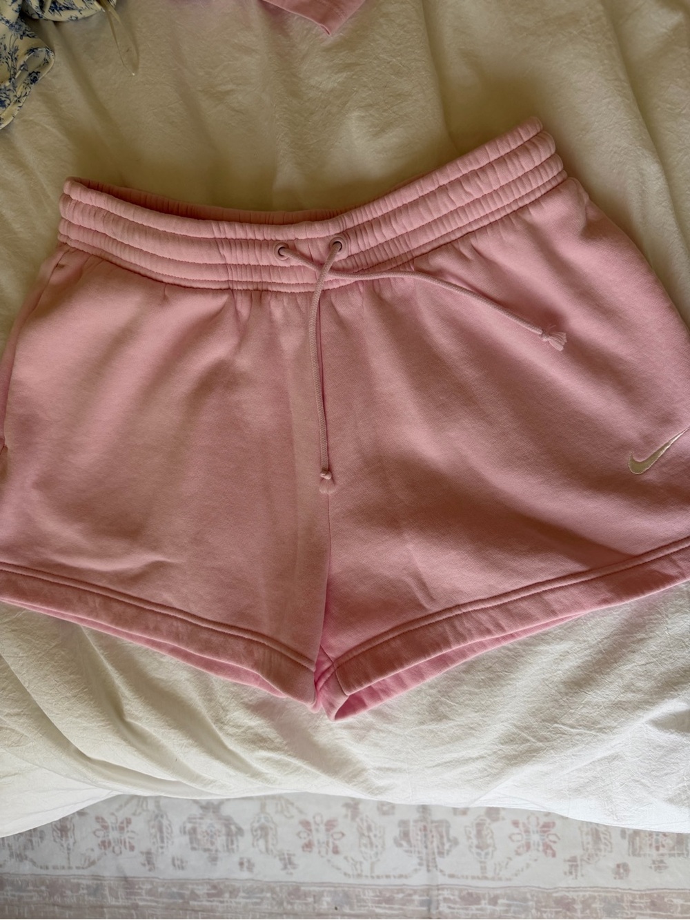 NWOT Nike Pink Foam Phoenix Fleece Drawstring Women’s Shorts